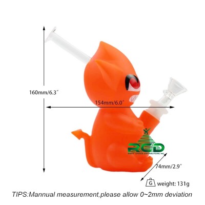 SILICONE WATER PIPE SMALL DEMON WPS500 1CT